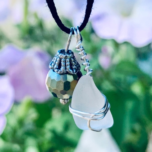 Tranquility Seaglass Choker - Picture 3 of 6